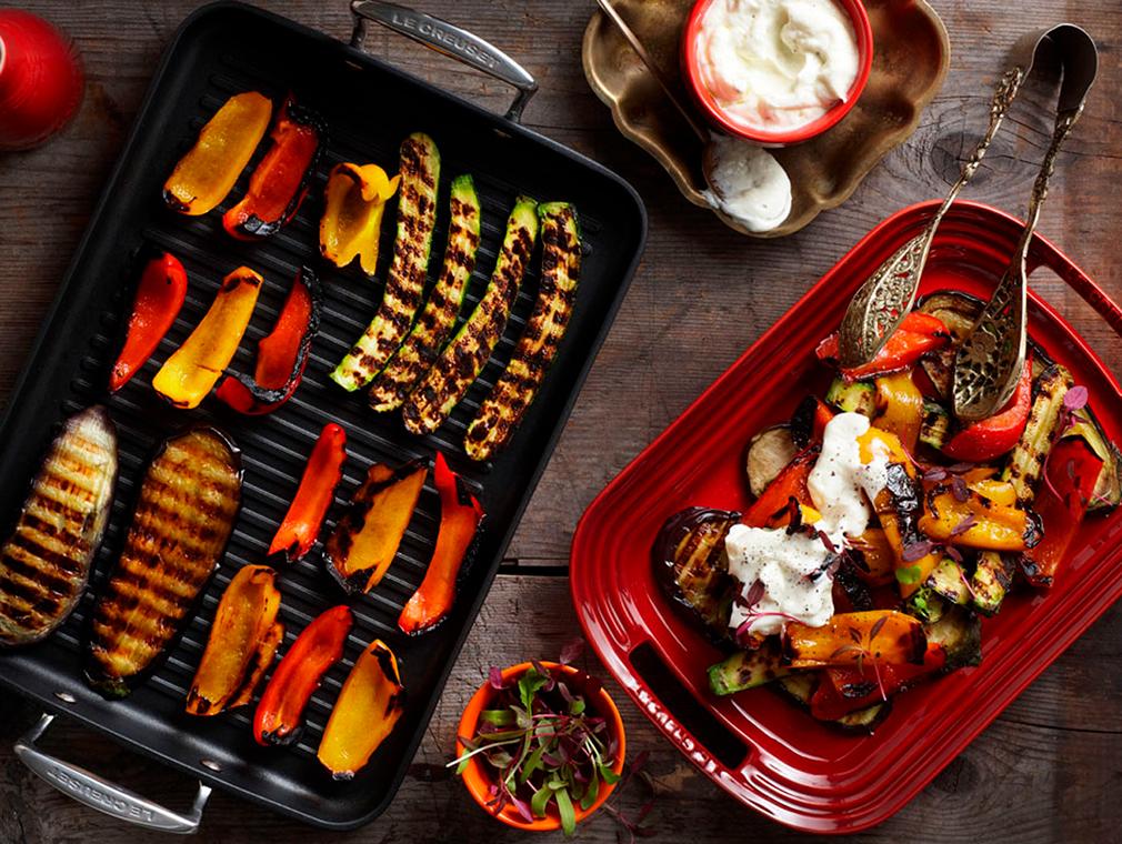 Grillgemüse mit Joghurtdressing