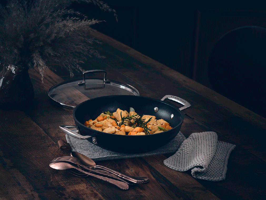 Gnocchi mit Salbeibutter und gebackenem Kürbis