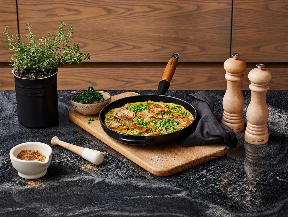 Tortilla mit grünem Gemüse