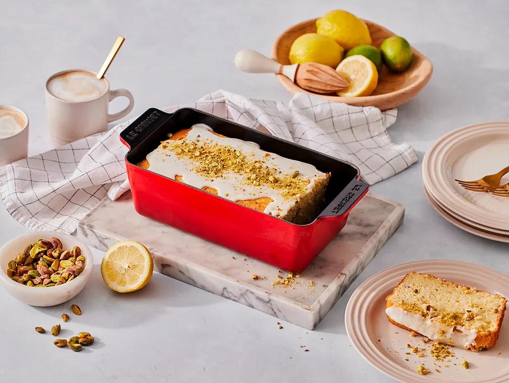 Zitronenkuchen mit Pistazien