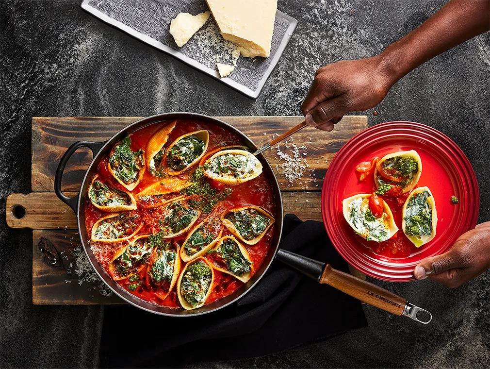 Gefüllte Conchiglioni Arrabbiata