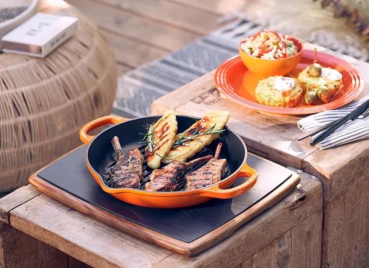 Fladenbrot aus der Grillpfanne