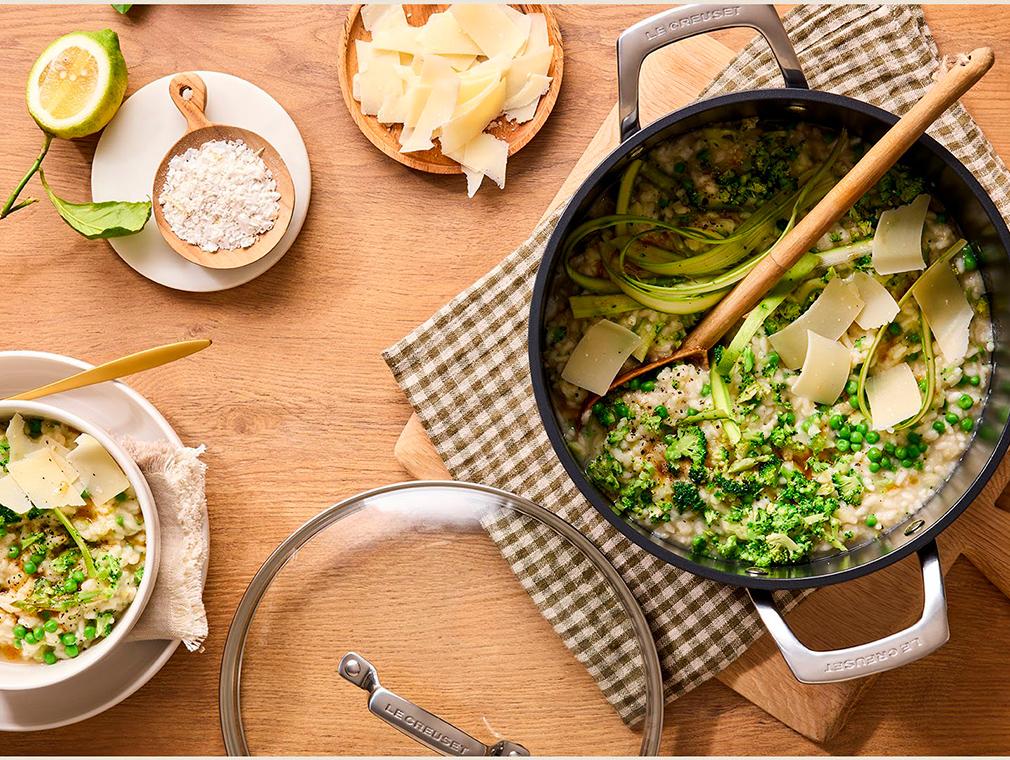 Grünes Risotto