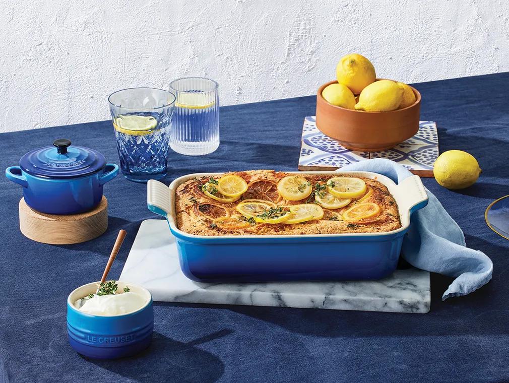 Zitronen-Thymian-Kuchen mit Polenta und Olivenöl