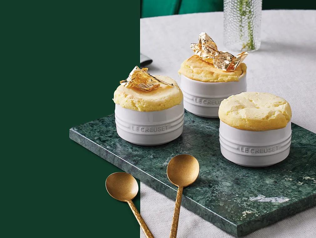 Weißes Schoko-Soufflé