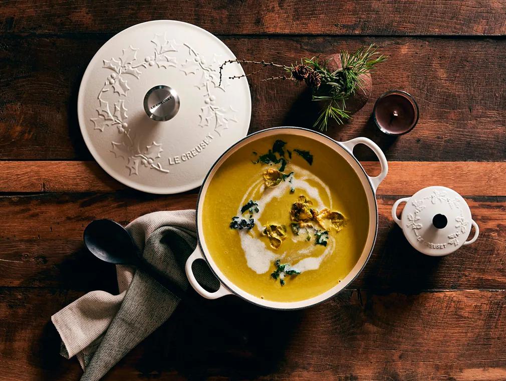 Rosenkohlsuppe mit Curry Kokosmilch
